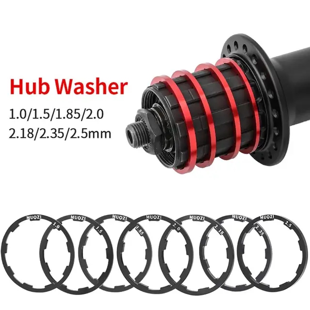 3 Cassette Flywheel Washer Hub Spacer Grooved Gasket For 2mm