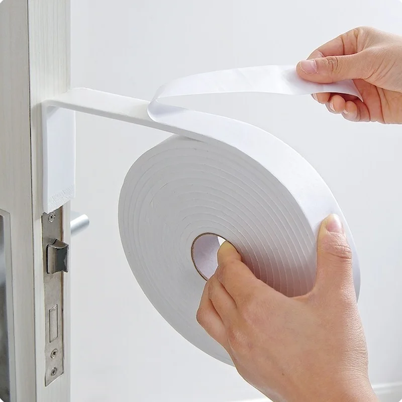 5M Self-adhesive Window Sealing Strip Car Door Noise Insulation Rubber Dusting Sealing Tape Window Accessories Viscose