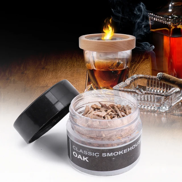 Koktél Dohányosok Infúzió A Whisky Sajt Ízű Ital Dohányos Kiegészítők Koktélbár Természetes Fa Fűrészpor Füstölt - Image 2