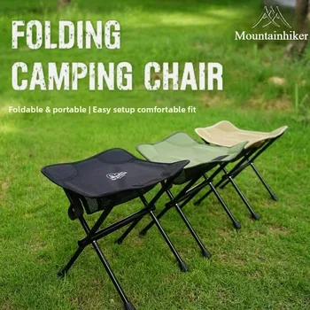 MOUNTAINHIKER Outdoor Ultralight Folding Camping Chair Hiking Travel Foldable Fishing Portable Aluminum Alloy Beach Moon Chair 1
