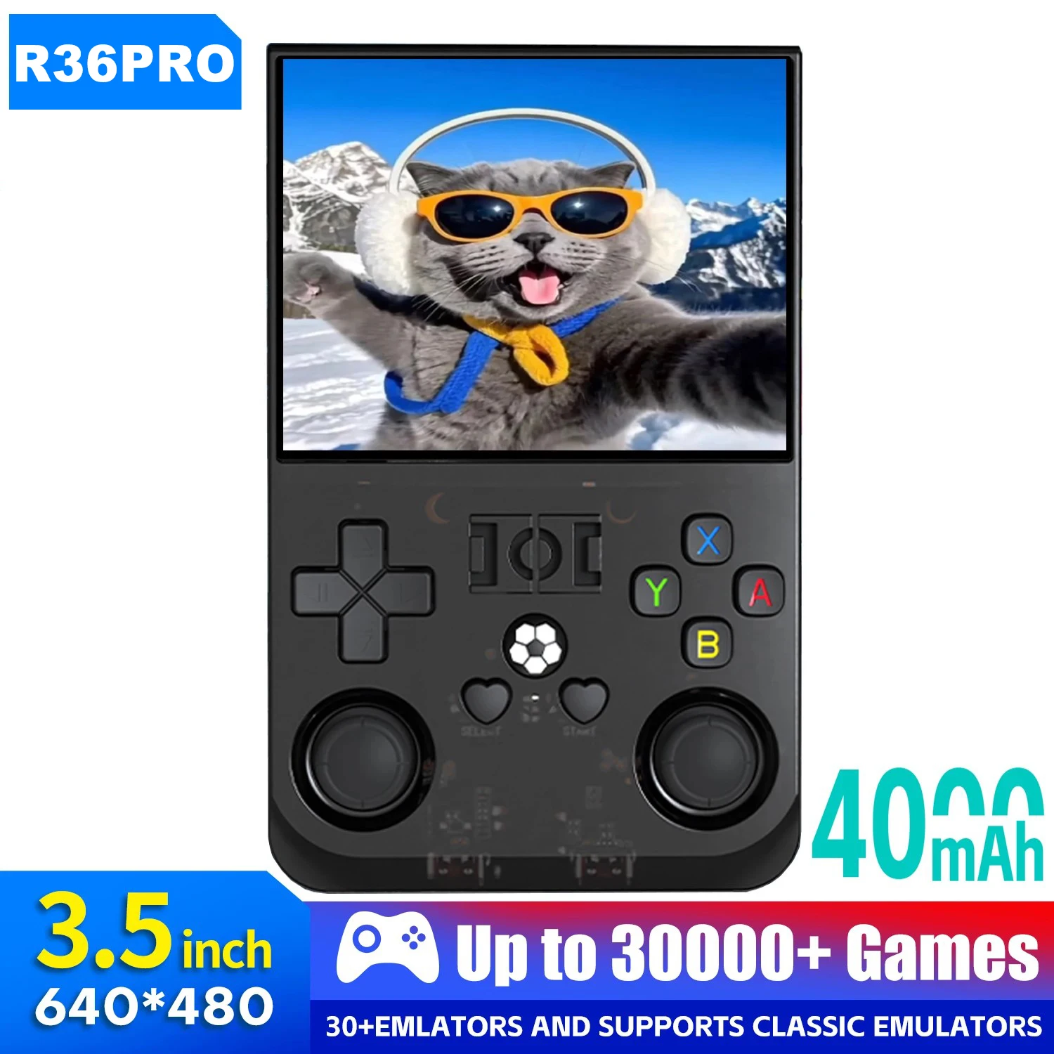 Handheld Game Console Linux System IPS Screen Portable Pocket Video Player 64GB 128GB Games Handheld Game Video Player Console - 3