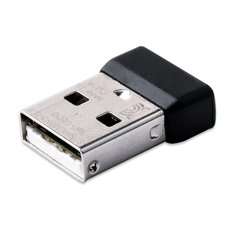 Logitech MK220 MK235 MK240 MK250 나노 무선 마우스 키보드 콤보 액세서리 용 미니 USB 수신기 검정색 USB 수신기 교체