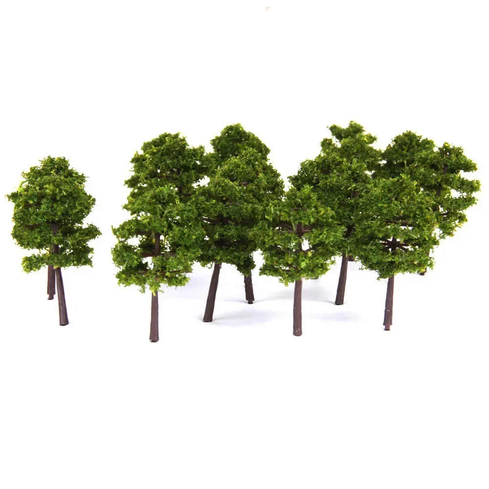 Deep Green Model Tree N Gauge Railway Building Scenery Layout 5cm Green Train Railroad Architecture DIY Crafts 40pcs ornament crafts miniature ornament miniature tree ornament model tree ornament