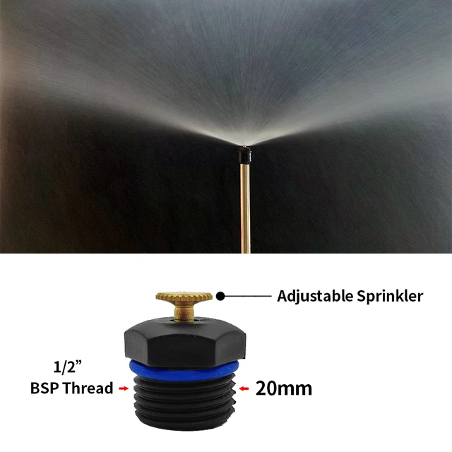 Wujie 5Db 20 Mm Állítható Öntöző Sprinkler 1/2 ' Szál Spray -Fúvókák Kerti Fűnyíró Öntözőrendszer Készlet Otthoni Szerszámok - Image 2