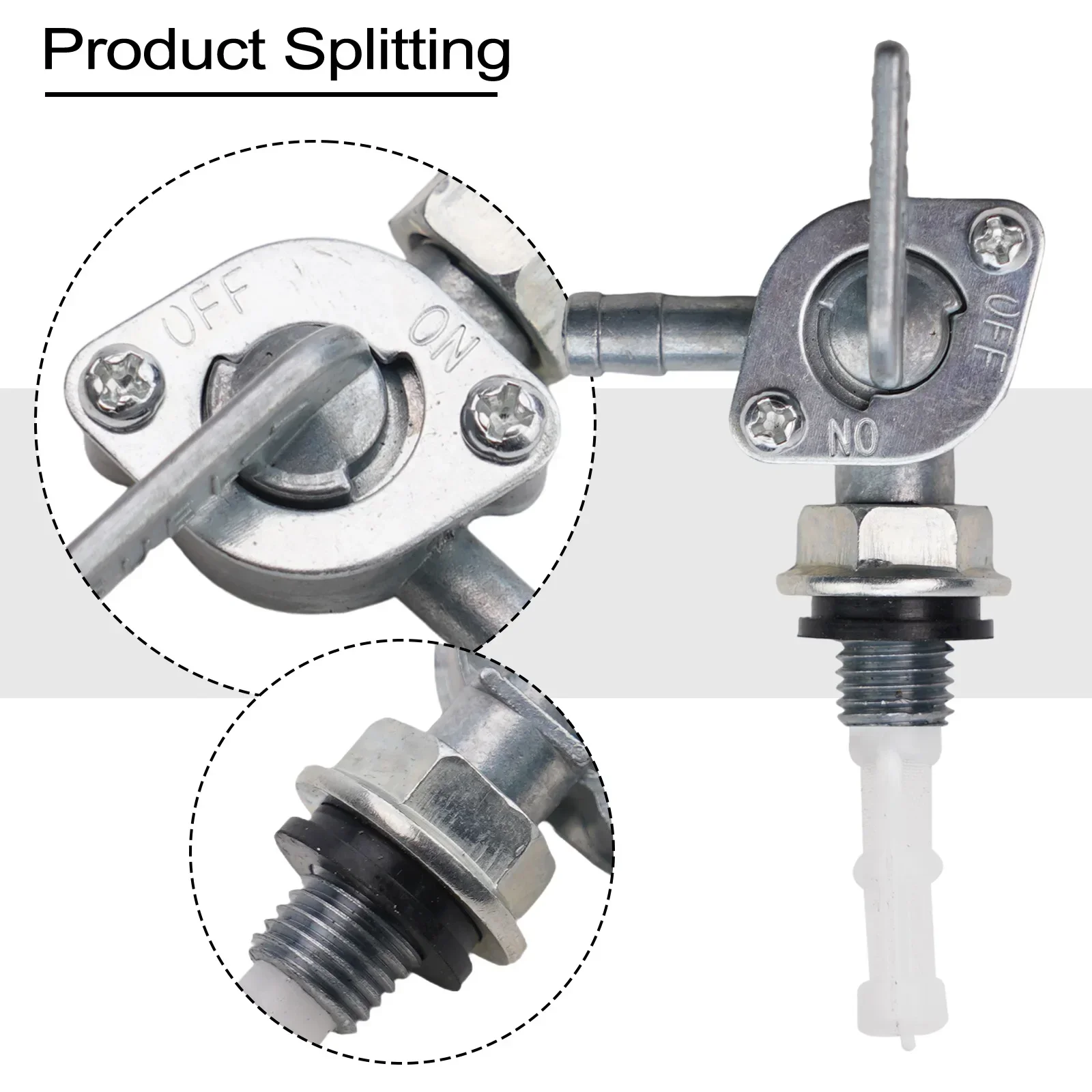 Car Accessories Easy To Use High Quality Fuel Petrol Tank Switch 1 Pcs Generator Dirt Bike Metal On Off Switch