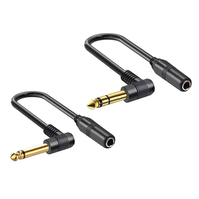 

1/4Inch TRS Stereo 6.35mm Male to Female Extension Cable for Amplifiers Guitar Dropship