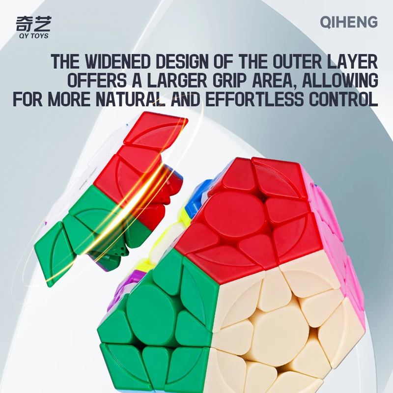 QiYi Qiheng Megaminx Magic Cube 3x3 Dodecahedron Professional Speed Puzzle 12 Face Children Toy Special Speedcube Cubo Magico 6
