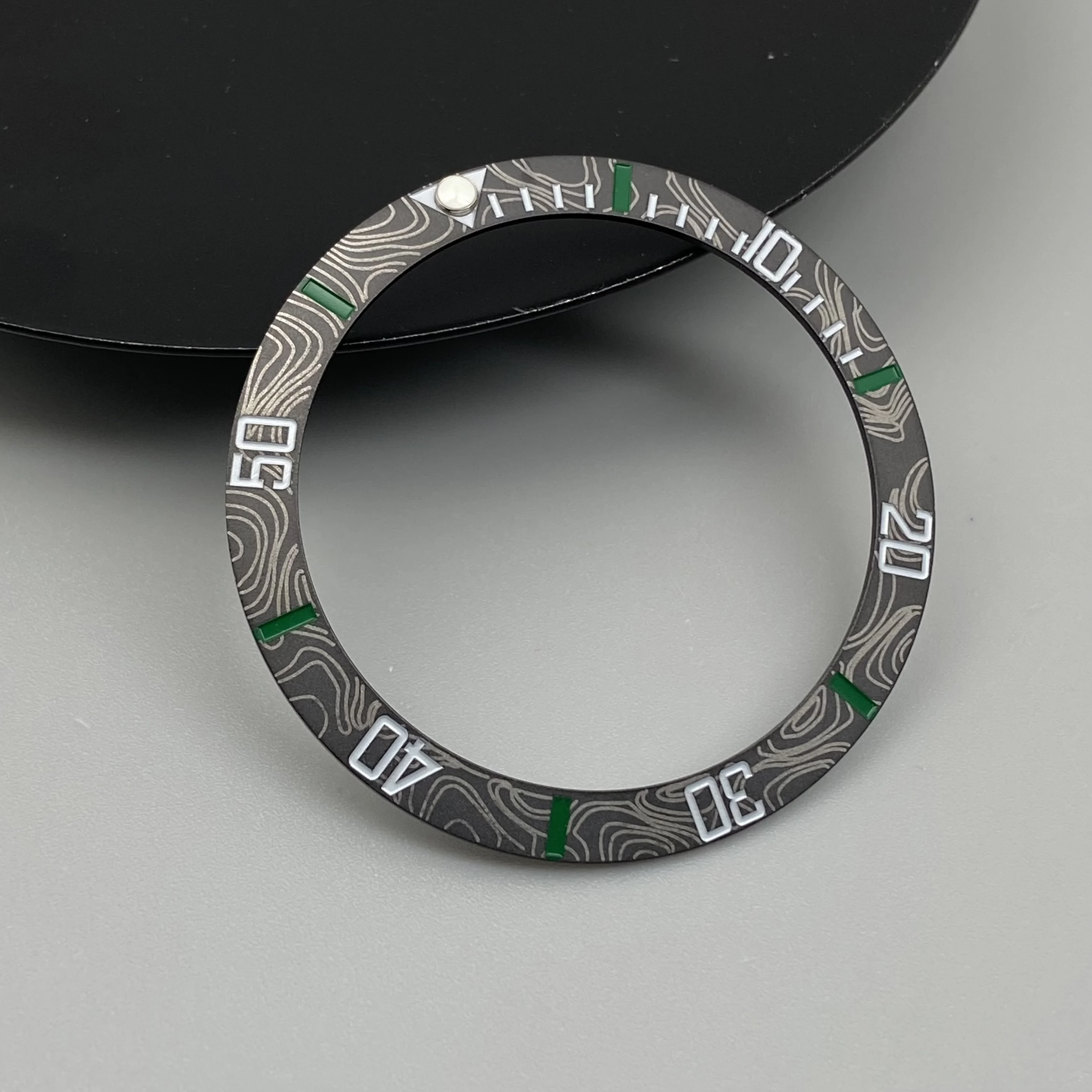 Ceramic & Aluminum Bezel GMT Diving Watch Insert for 40mm Watch Case Replacement