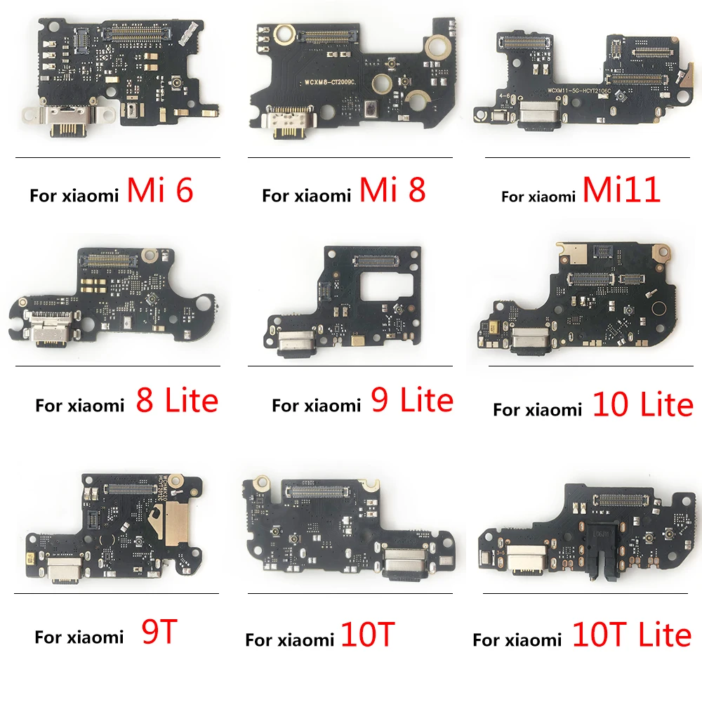 

USB Charger Charging Port Board Dock Connector Flex For Xiaomi Mi 11 10T 10 9 8 Se A1 A2 Lite A3 Charging Port Flex Cable+ Micro