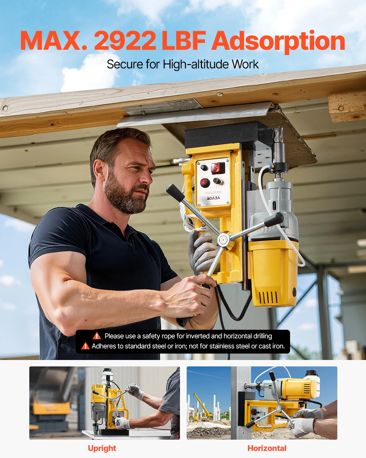 Portable Electric Mag Drill Press Drilling Machine for Metal