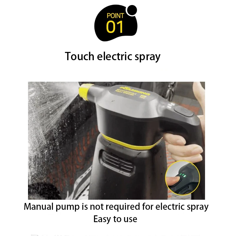 High Pressure Car Wash Washer Gun  Foam Boss Automatic Foam Sprayer -  2500mah - Aliexpress