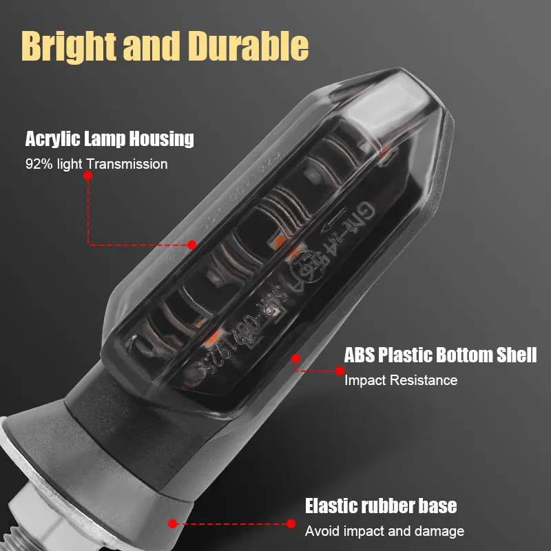 Amazon.com: Ygmylandbb Motorcycle Turn Signal Lights, square