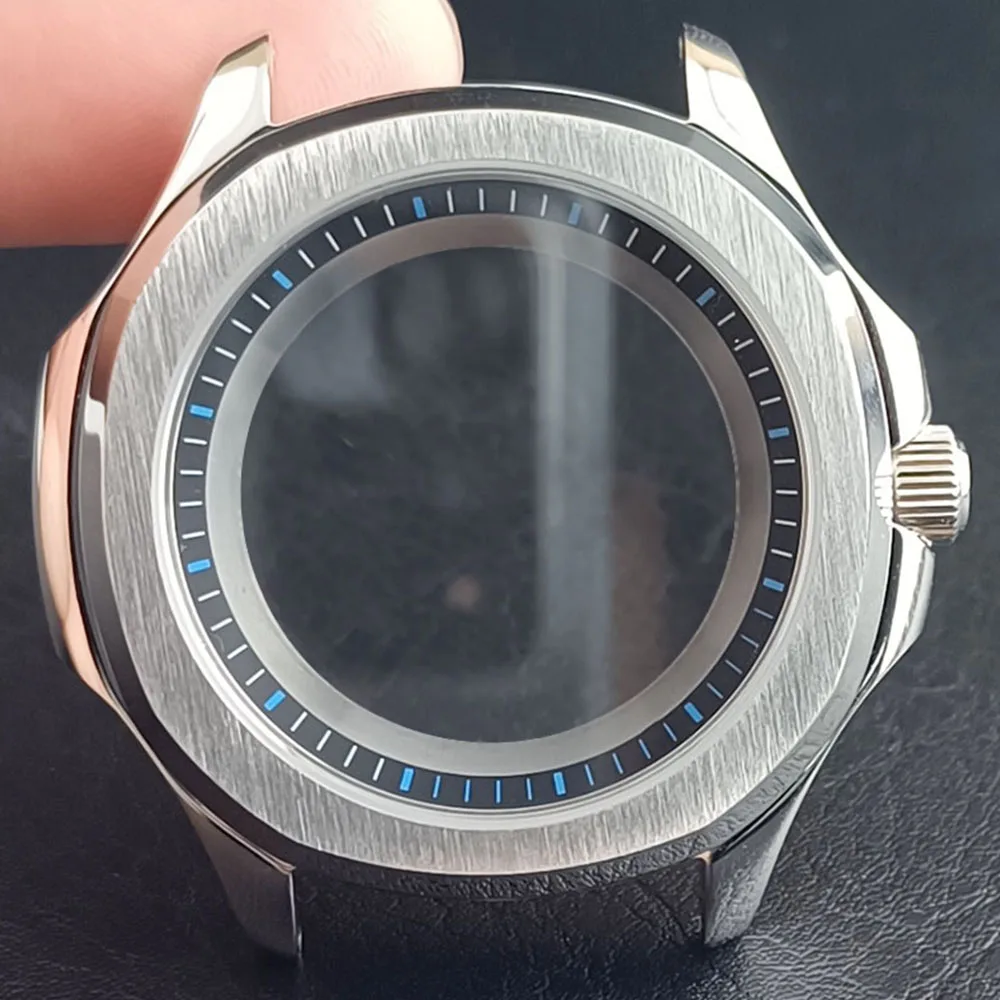 Stainless Steel Sapphire Glass Waterproof Watch Case with Inner Ring 39.5MM