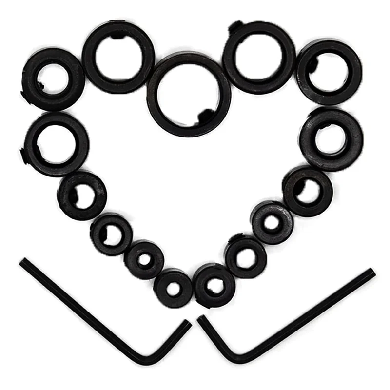 

Drill Bit Depth Stop Collar Set 7Pcs&8Pcs Adjustable Stop Ring for Precise Punching Measurement Depth
