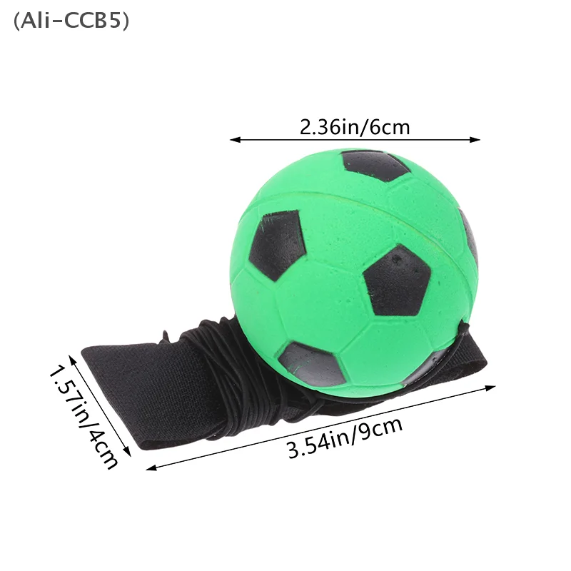 6CM Rubber Solid Hand Throwing Balls Wristband Bouncy Ball with Rope for Reaction Training