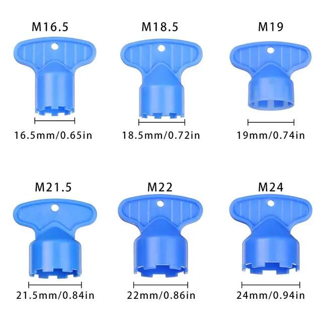 1Set 16.5-24mm Inner Core Kitchen Basin Fitting Built-in Bubbler Filter Faucet Bubble Faucet Spout Water Saving Tap Aerator 6