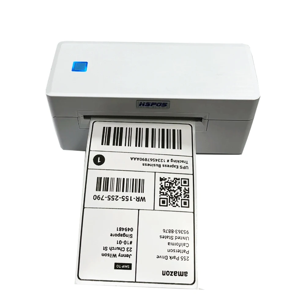 휴대용 4인치 감열 배송 바코드 라벨 프린터 110mm USB 블루투스 스티커 프린터 기계 100 X 150mm