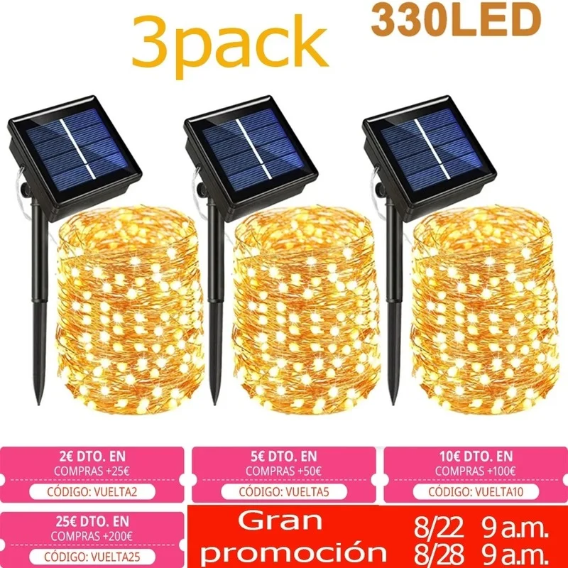 Solar LED Lights Outdoor Solar String Lights Fairy Lights Home Street