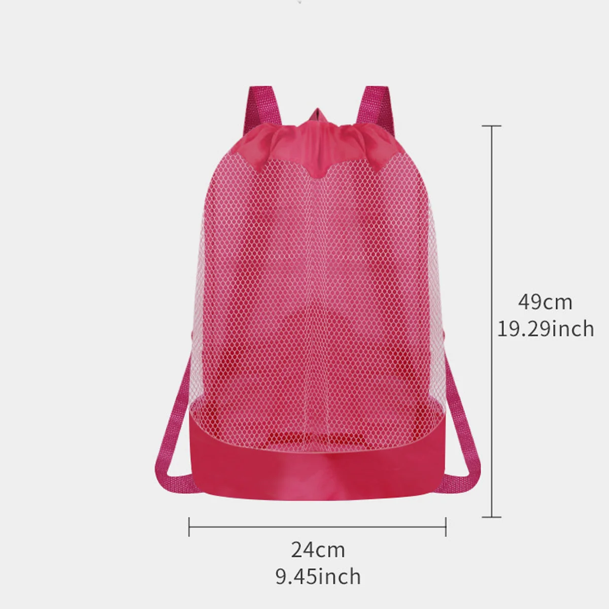 1PC Strand Tasche Faltbare Tragbare Mesh Schwimmen Tasche Strand Spielzeug Körbe Lagerung Tasche Im Freien Schwimmen Wasserdichte Taschen Trockenen Sack – Detail 4