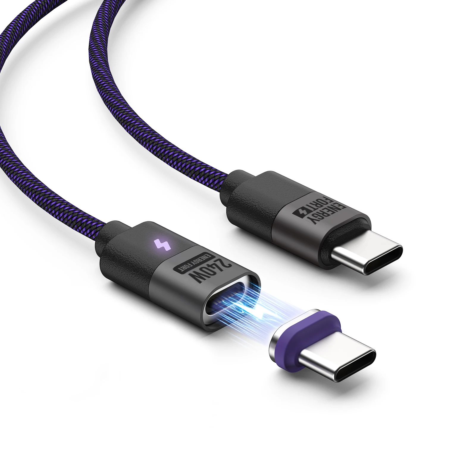 100W Magnetic Fast Charging Type-C Cable with Supercharging Capability