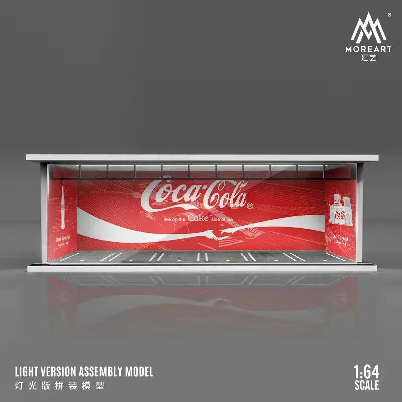 

Timemicro + MoreArt 1:64 Coca-Cola светильник версия сборки гаража