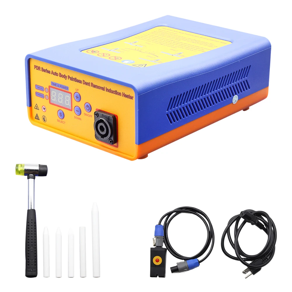 PDR Series Auto Body Dent Removal Induction Heater Car Metal Plate Dent Removal Device Portable Paintless Repairing Machine induction heater auto dent removal equipment