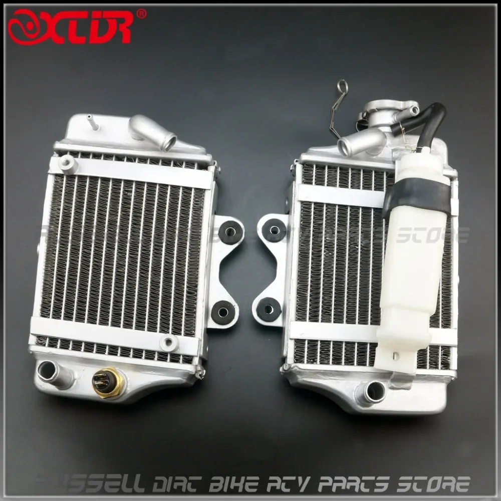 1 Pair Water cooling engine radiator with fan for Xmotos Apollo Motorcycle Zongshen Loncin Lifan 150cc 200cc engine Accessories