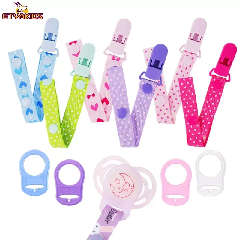 

Baby Pacifier Clip Pacifier Leash Set Gasket Dummy Clip Soother Nipple Holder for Children Anti-drop Pacifier Chain Nipple Clip