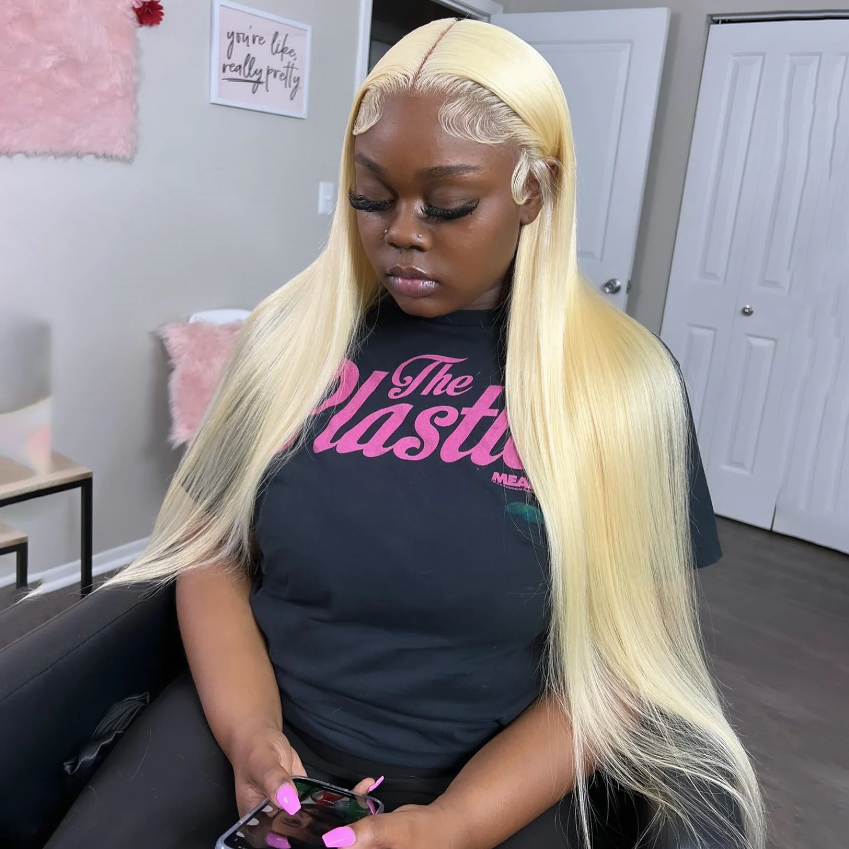 

Glueless 613 Blonde Lace Front Wig Human Hair 13x4 Hd Lace Frontal Wig 13x4 Lace Front Human Hair Wig Straight Human Hair Wigs