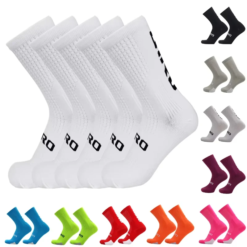 Cycling Socks 5pairs GIR0 2026 Bike Nurse Compression Road Bike Running Mtb Knee-high Sports