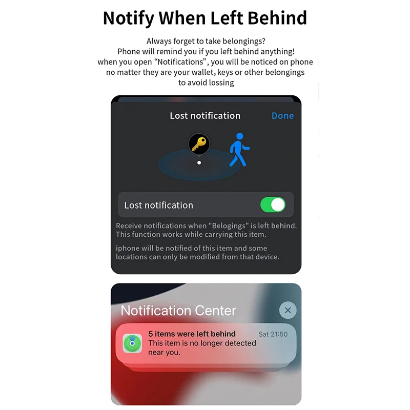 4PCS Smart Tag iPhone GPS Tracker Air tag Work with Apple - AIXIVO product image