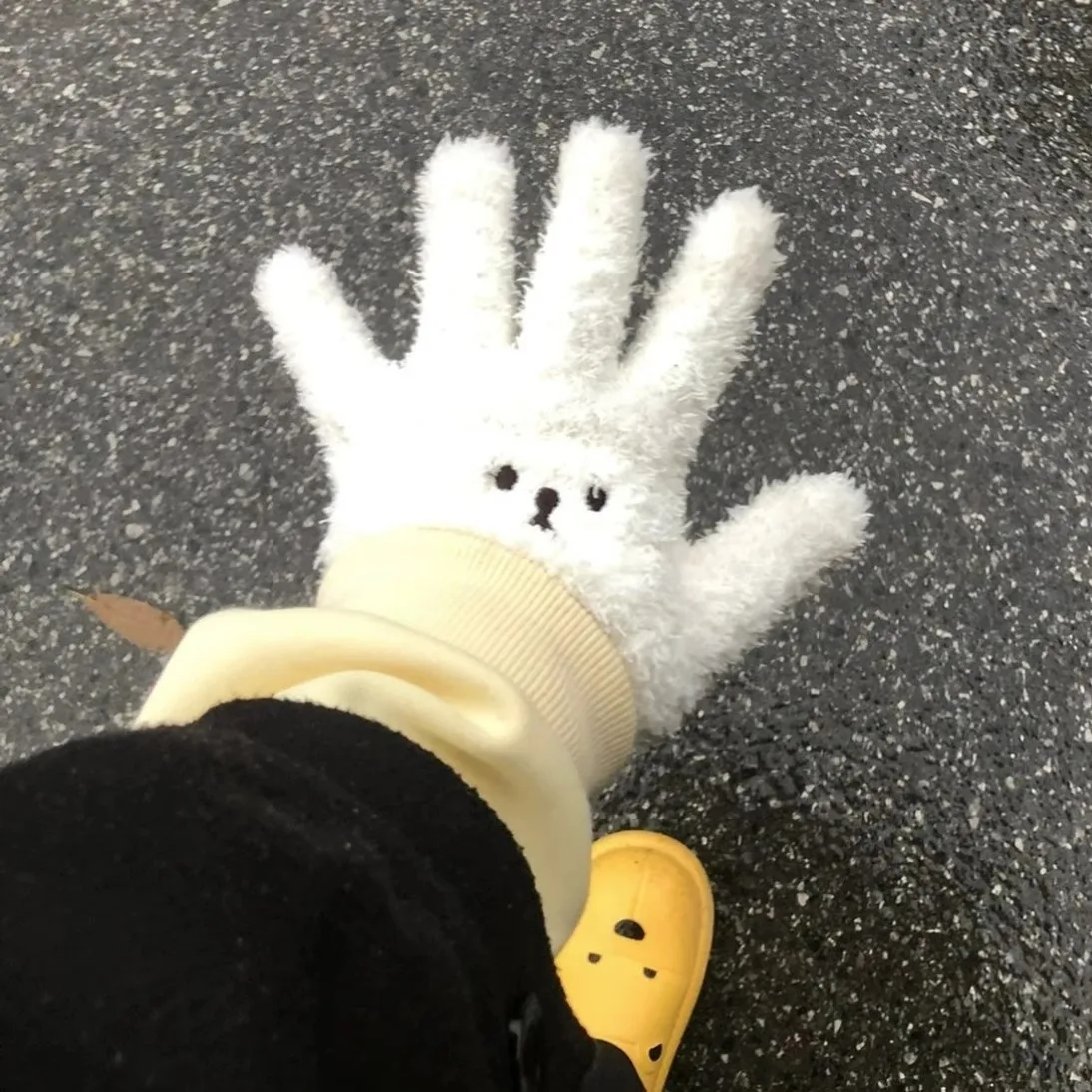 Portable Winter Gloves Cozy Cute Winter Gloves Couple Fleece Gloves For Winter Outings Birthdays Gifts