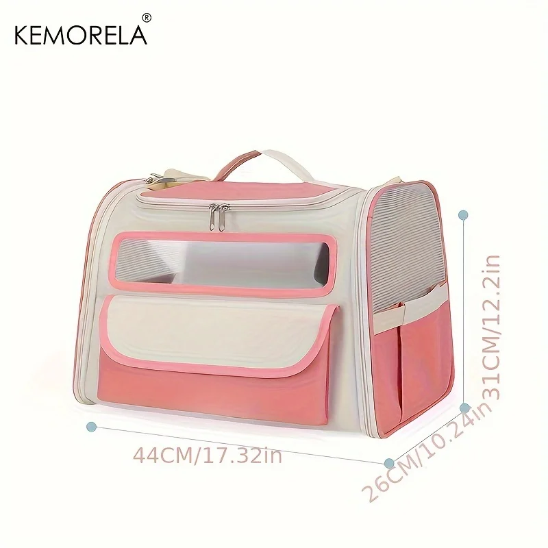 KEMORELA Breathable Pet Tote Shoulder Bag for Small Dogs And Cats Comfortable Outdoor Activity Pet Carrier with Handles