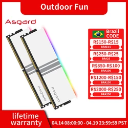 Asgard Valkyrie Series DDR4 RGB RAM 8GBx2 3200MHz 3600MHz RGB RAM Polar White ddr4 Memory Ram for Desktop