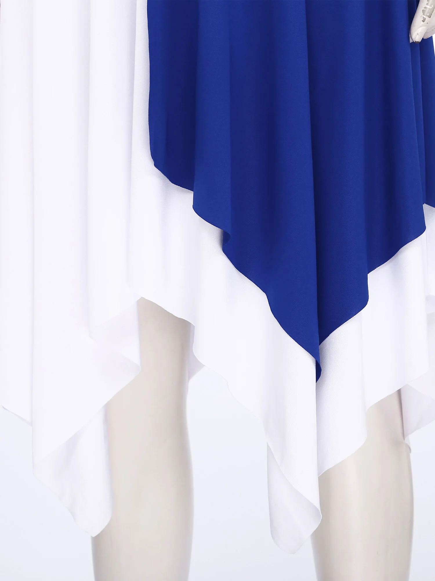 Frauen Langarm Moderne Lyrische Tanz Kleid Ballsaal Tanzen Kirche Chor Liturgische Lob Anbetung Bühne Leistung Dancewear – Detail 17