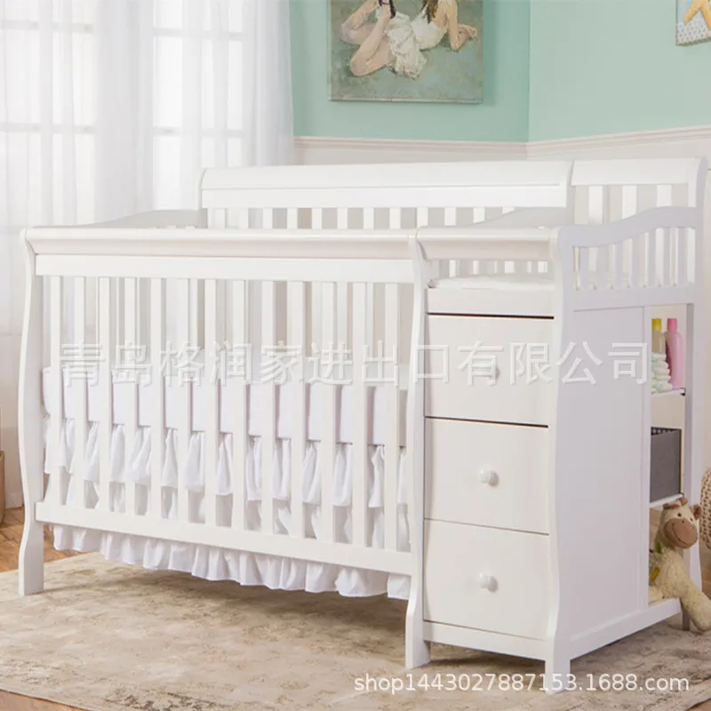 Multi-Functional Solid Wood Convertible Baby Crib 1