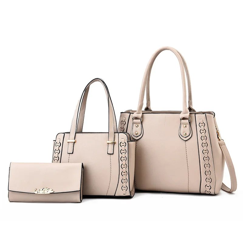 New High Capacity And Fashionable Quality Handheld Shoulder Bag Cross Body Mother Bag Three Piece Set