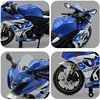 1:12 Suzuki GSX-R1000R Aprilia RSV4 Alloy Racing Motorcycle Model Diecast Street Cross-Country Motorcycle Model High Simulation 3