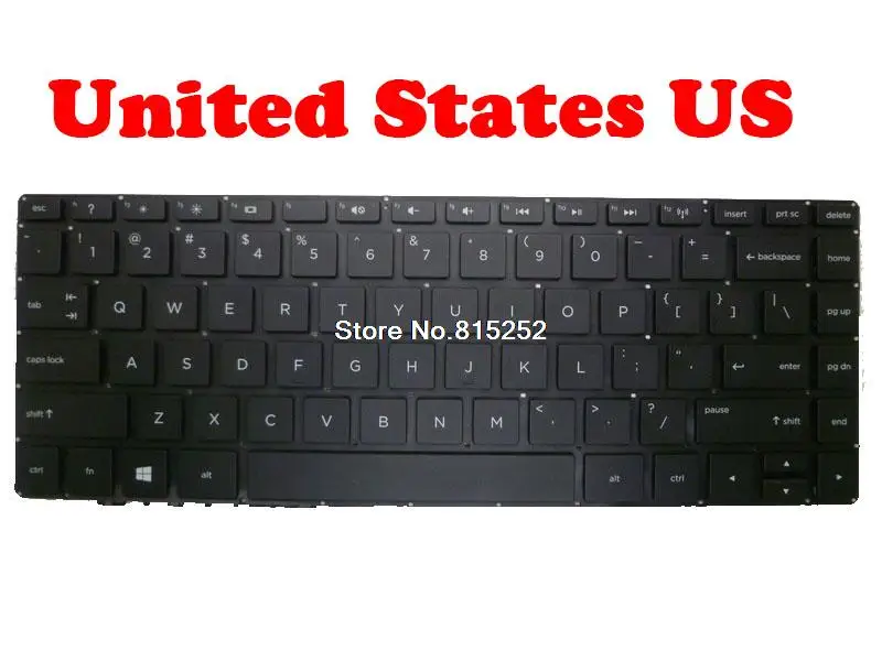 

Клавиатура для ноутбука HP For ENVY 14-K000 14T-K000 14T-K100, черная, США