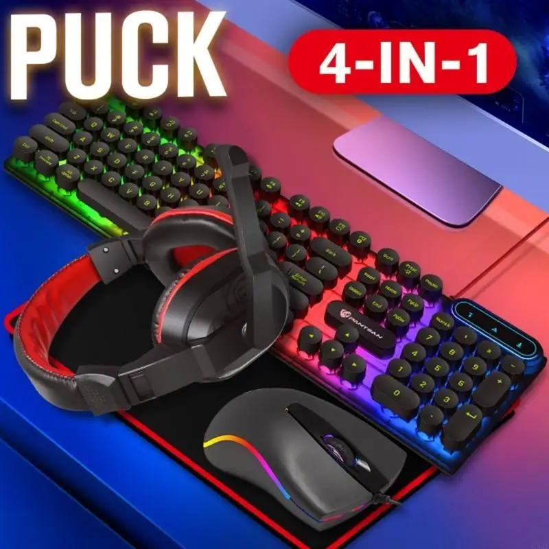 C5AE Mechanical Keyboard Mouse Pad Gaming Headset Led Backlight_voghion.com