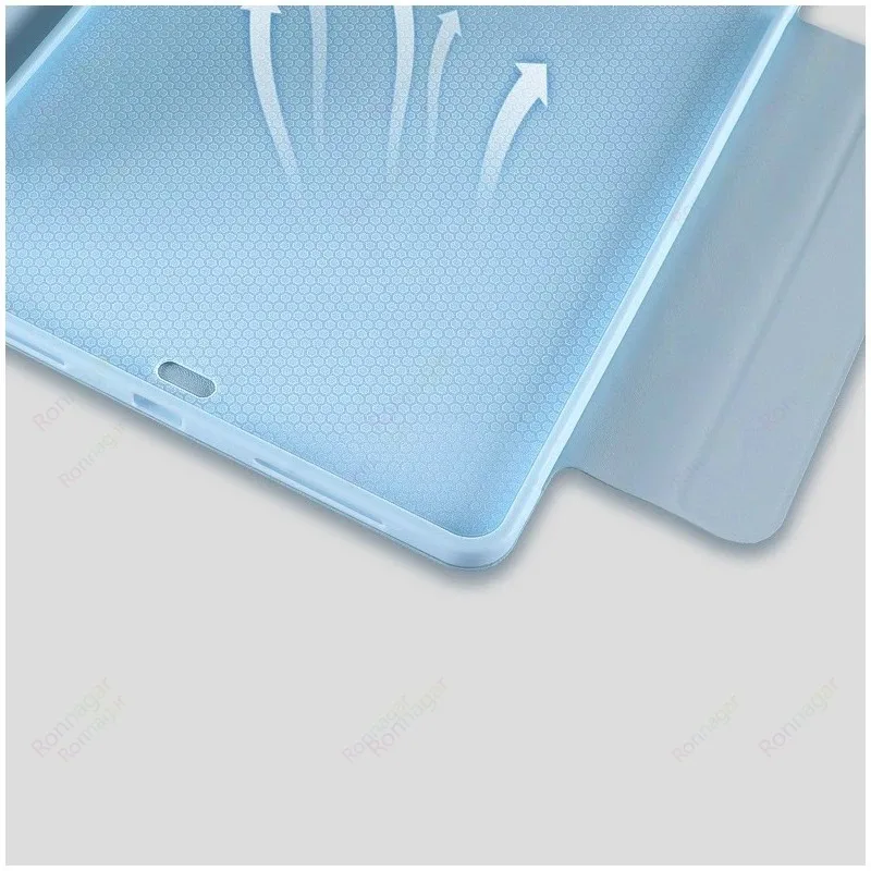 Slim Folio Stand Tablet Cover with Y-Folding Design and Multi-Angle Viewing, Auto Wake/Sleep Function,