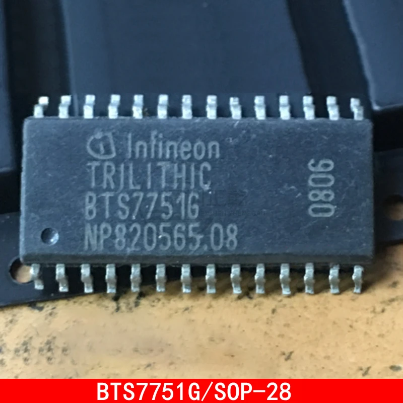 1-5PCS BTS7751G SOP-28 Vulnerable chip of automobile board 1 5pcs sta460c zip 10 ic integration of vulnerable chip of computer board