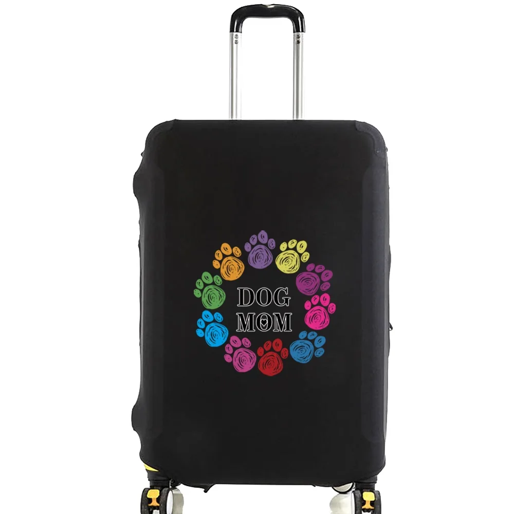New Dog Footprints Pattern Luggage Protective Cover 18-28inch Trolley Baggage Travel Bag Covers Elastic Protection Suitcase Case 3