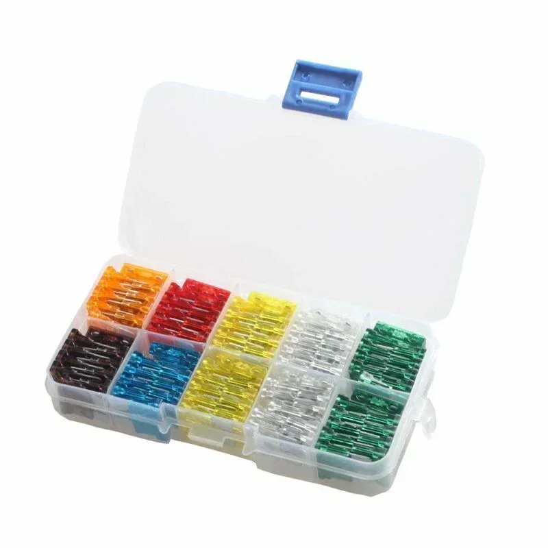 Blade Colorful Truck Assorted Fuse Micro Mini Box 100pcs Auto Low Profile 5-30AMP 5A 7.5A 10A 15A 20A 25A 30A Kit