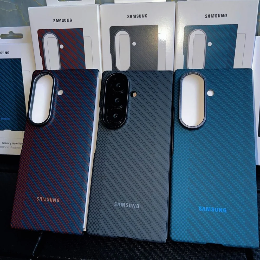 Ultra Slim Shockproof Carbon Fiber Magnetic Phone Case with Aramid Fiber Texture