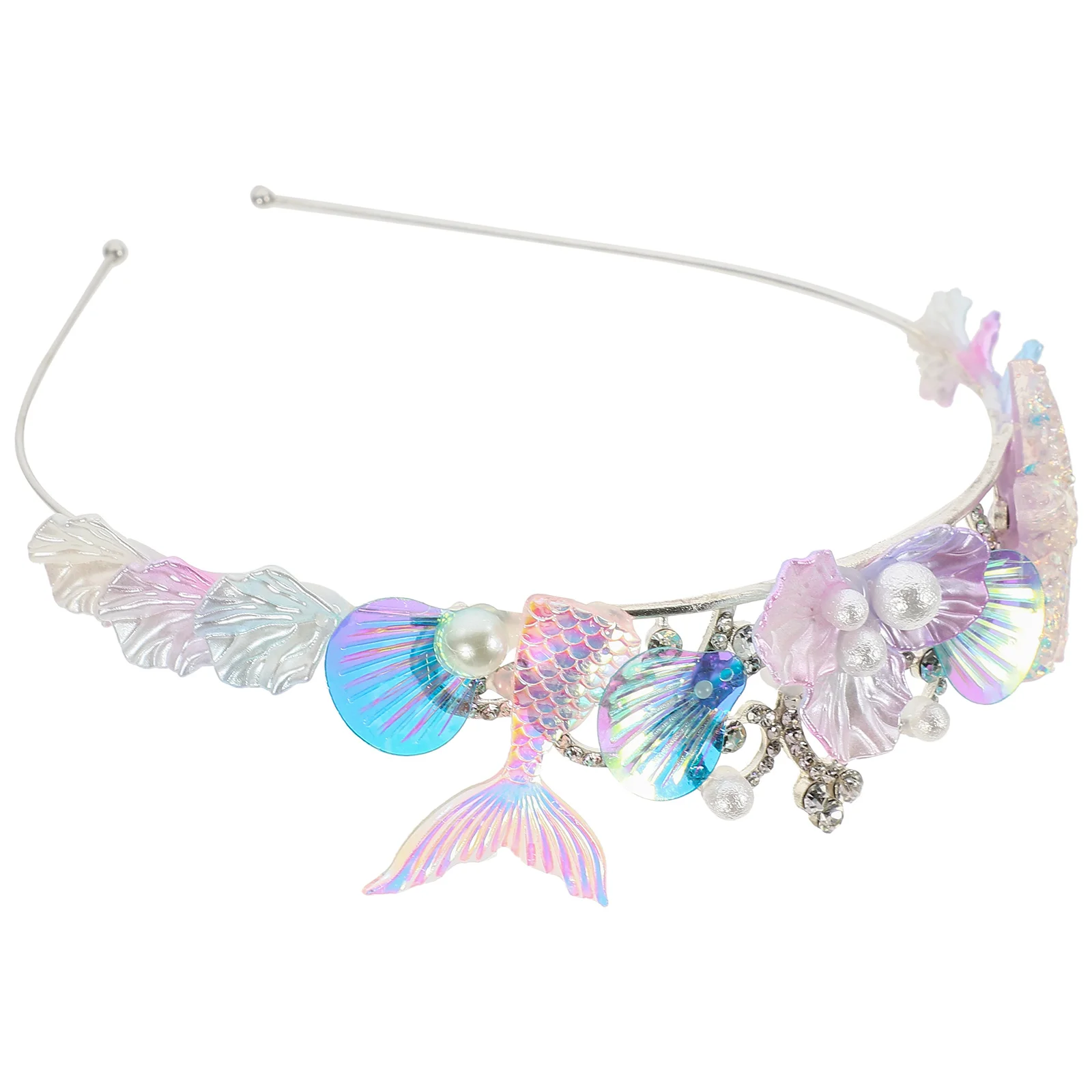 Headband Shell Mermaid Headdress Costume Hair Decor Mermaid Headband Party Shell Mermaid Hairband Ocean Princess Headdressing