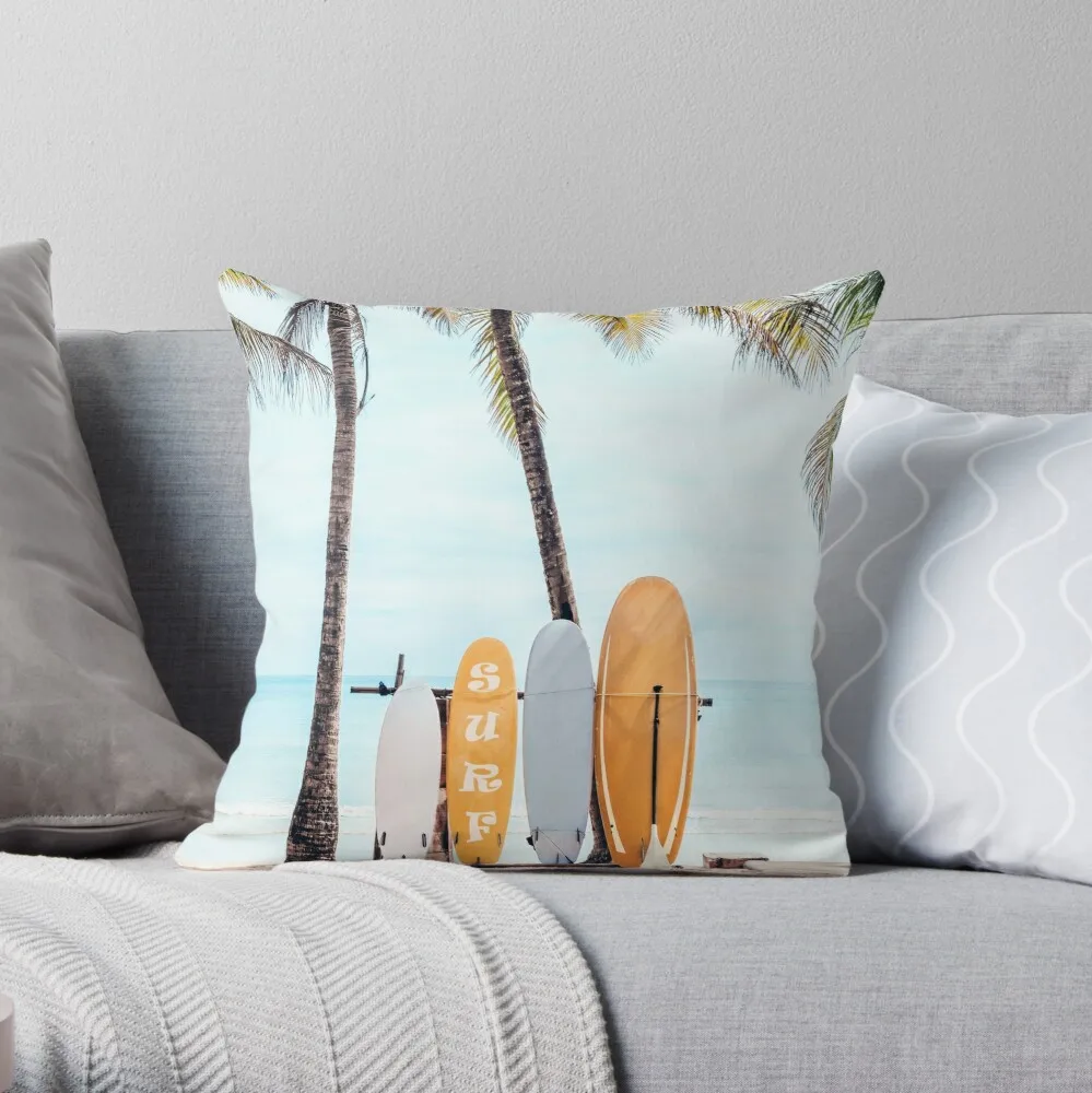 

Choose Your Surfboard Throw Pillow Christmas Throw Pillows Covers