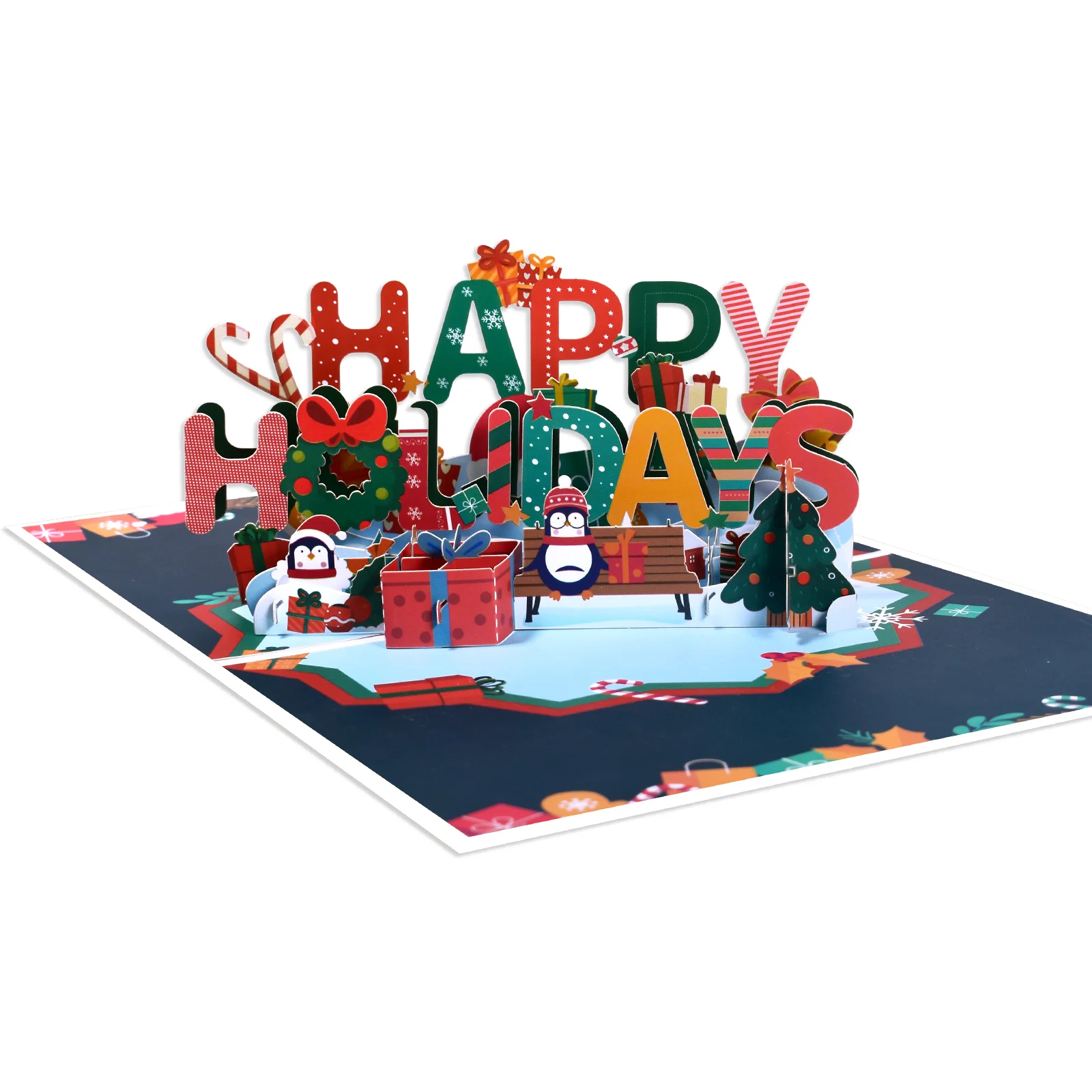 Christmas Card Pop Up 3D Greeting Card New Year greeting cards