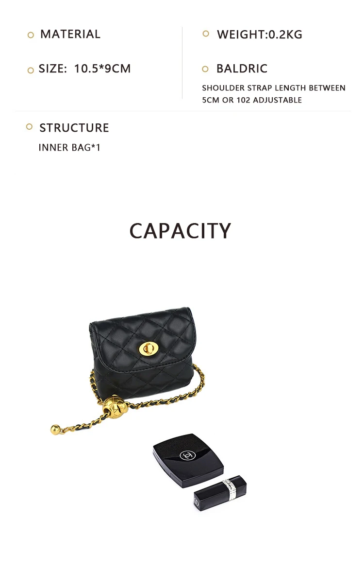 miflame Belt Bag detachable chain