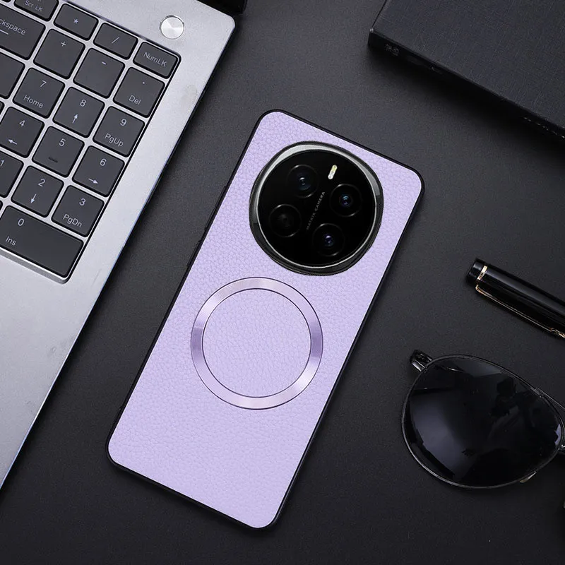 Premium PU Leather Lichee Pattern Magnetic Protective Case